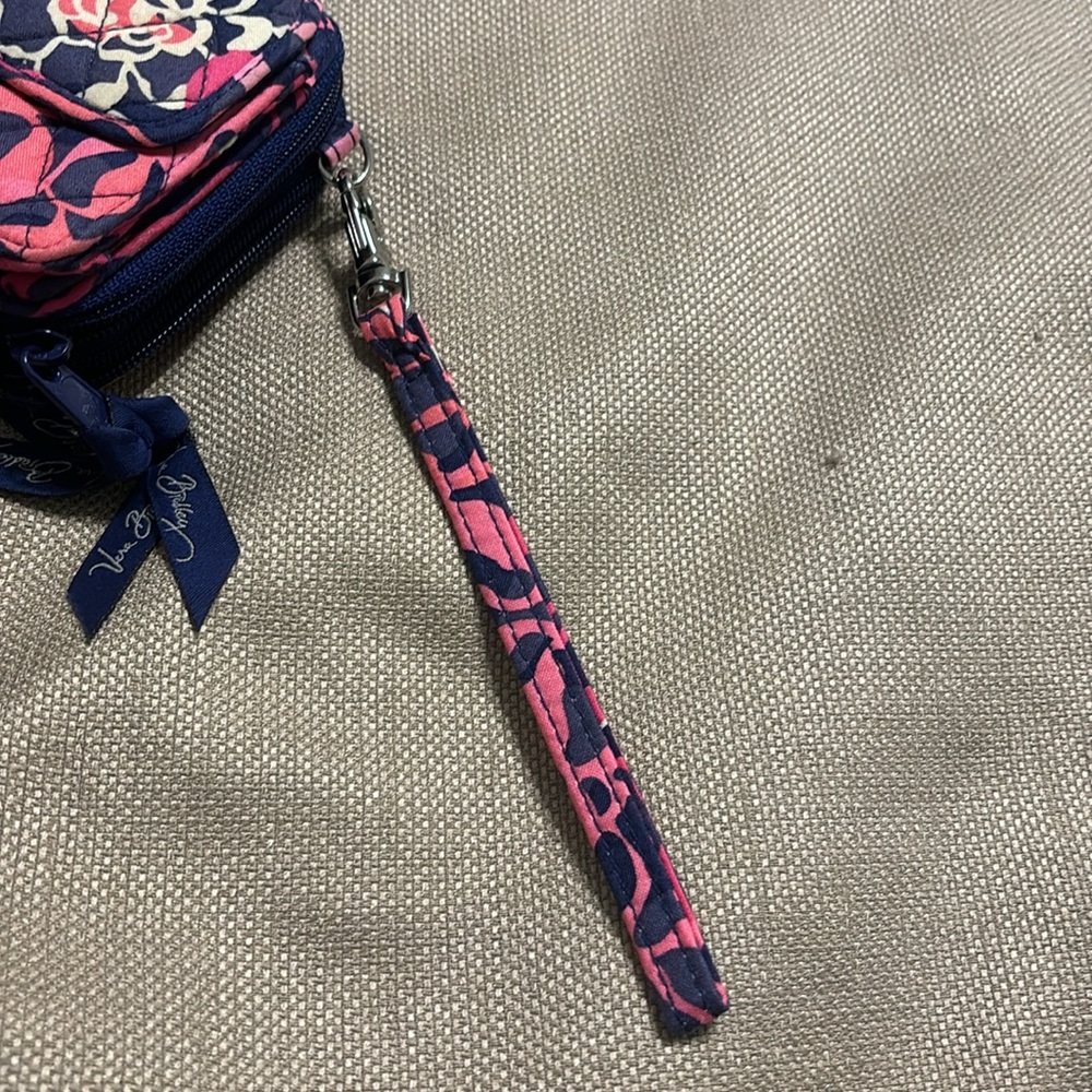 Vera Bradley Pink and Blue Floral Crossbody Bag - Picture 8 of 8